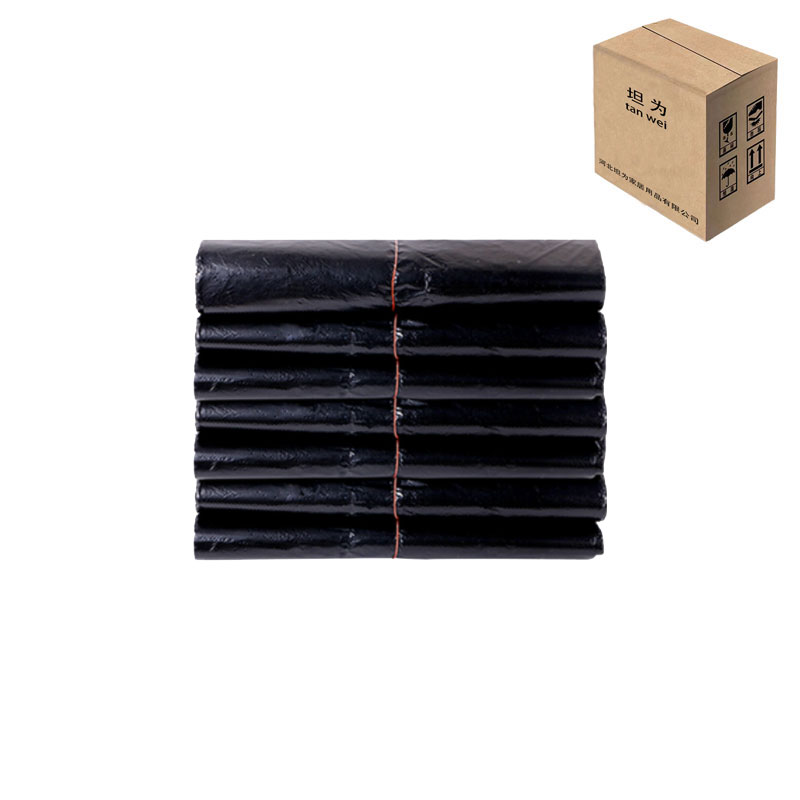 垃圾袋塑料袋加厚黑袋背心 27个/捆 宽40*60cm 捆高清大图