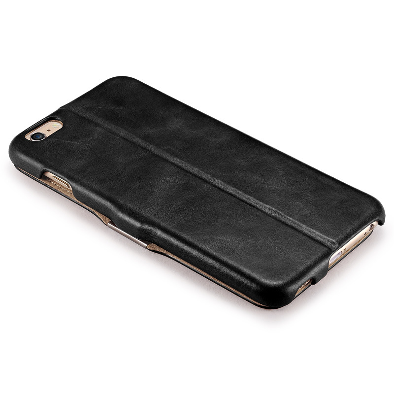 苹果6s手机壳真皮套翻盖保护套适用于iPhone6/iPhone6plus iPhone6plus/5.5神秘黑