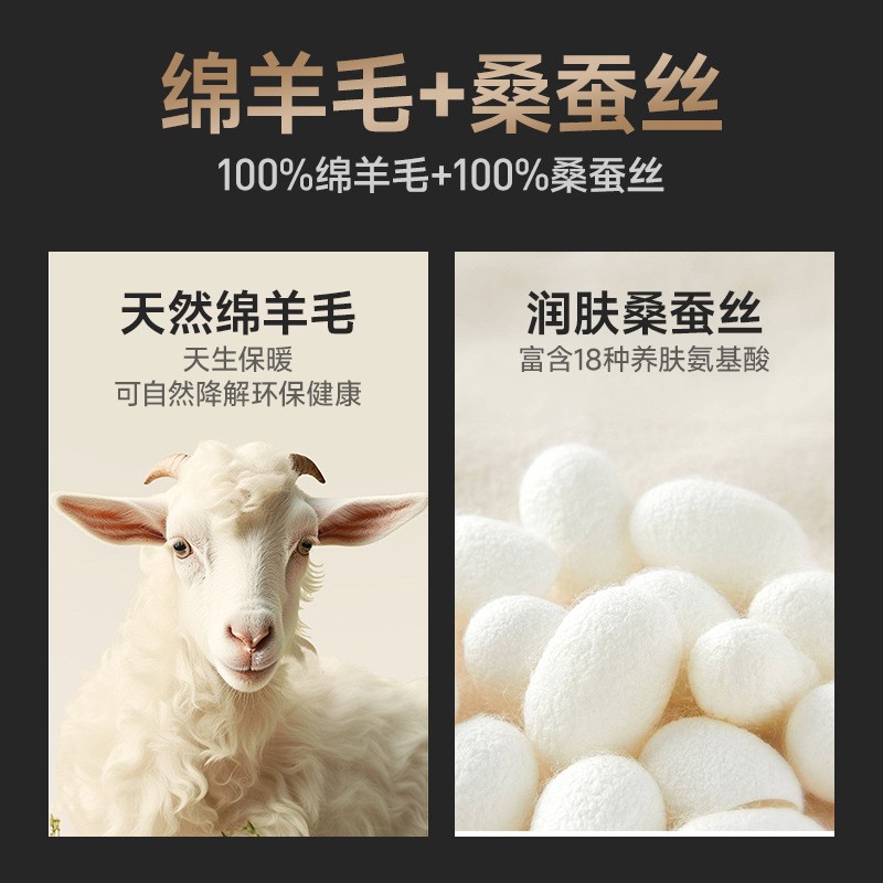 策霸(CEBA)东北棉裤男士保暖冬季老人加绒加厚保暖裤【100%羊毛+蚕丝填充】高清大图