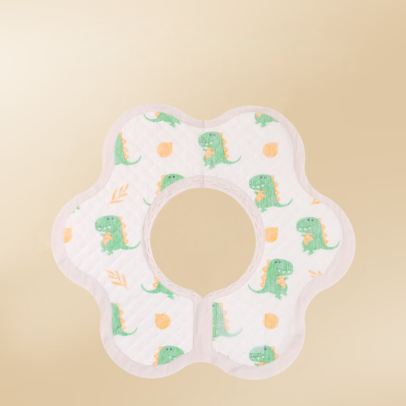 德佑一次性口水巾婴儿围兜20片独立包装宝宝新生儿防水防吐奶软围嘴 恐龙款
