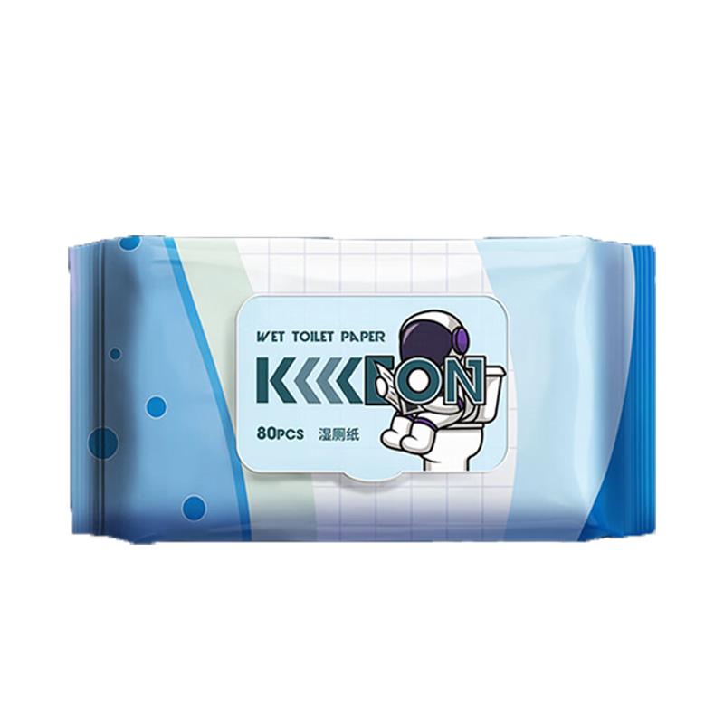 奇强湿厕纸1层*80片*24包柔软亲肤舒爽速干QQSCD170