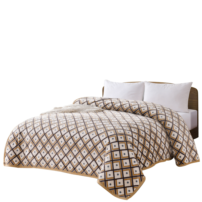 芳恩(faunen) FN-T9003 简约风尚貂绒毯 180×200cm 毯重 950g 单个高清大图