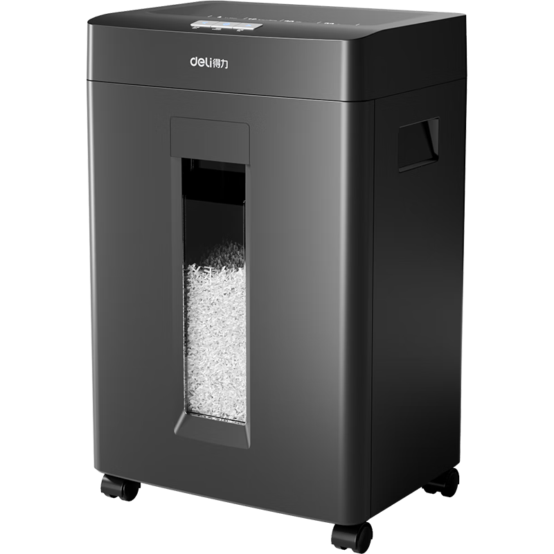 得力(deli)GA760碎纸机60分钟长时间碎纸 德国5级高保密 单次碎8张 25L大容量 1.8*10mm高清大图