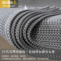 家用沙发垫套四季通用防滑布艺棉麻灰色三人座简约现代家用靠背巾 三维工匠坐垫