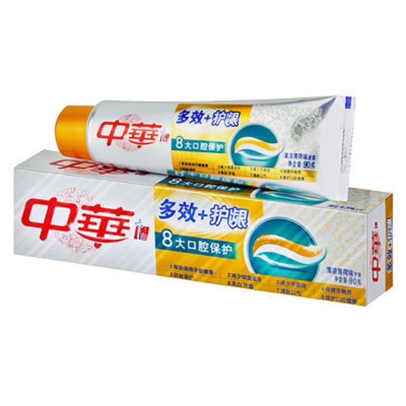 中华 多效+护龈清新薄荷味牙膏 90g（单位：支）