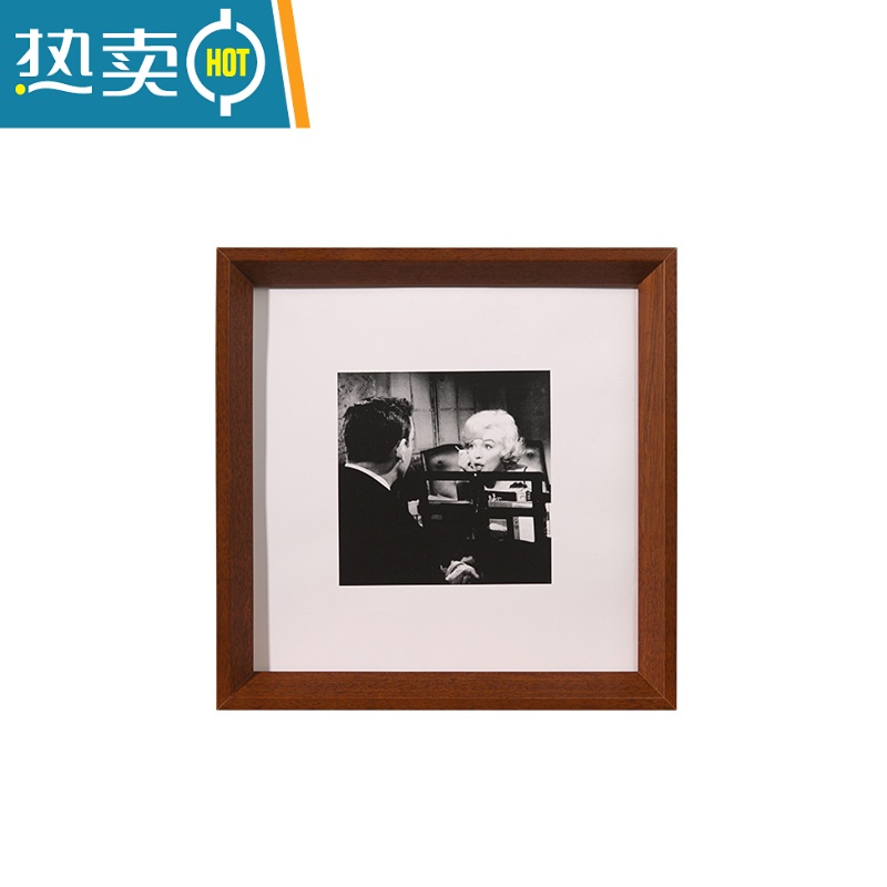 敬平字画正方形实木相框33 50书法宣纸国画装裱画框外框定制任意尺寸 橡木色 27*50cm挂墙高清大图