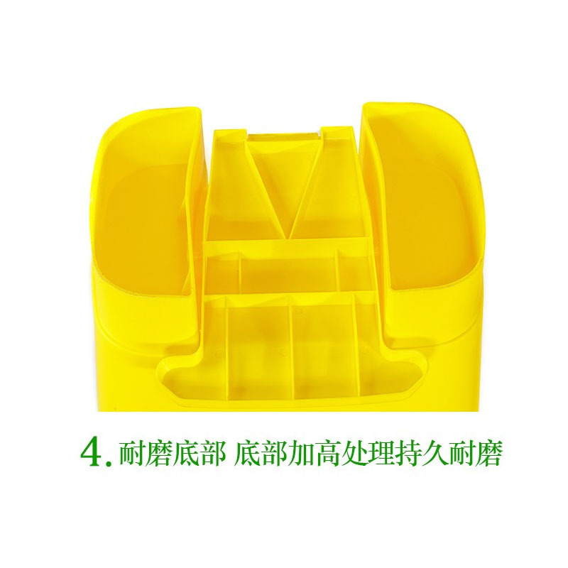 清清美黄色脚踩废物垃圾桶100L