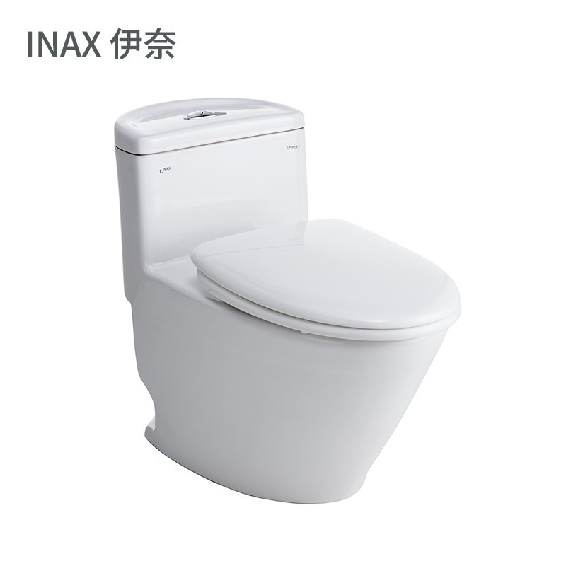 日本-伊奈(INAX)家用一体式虹吸马桶缓冲盖板节水静音用连体式坐便器 虹吸式马桶