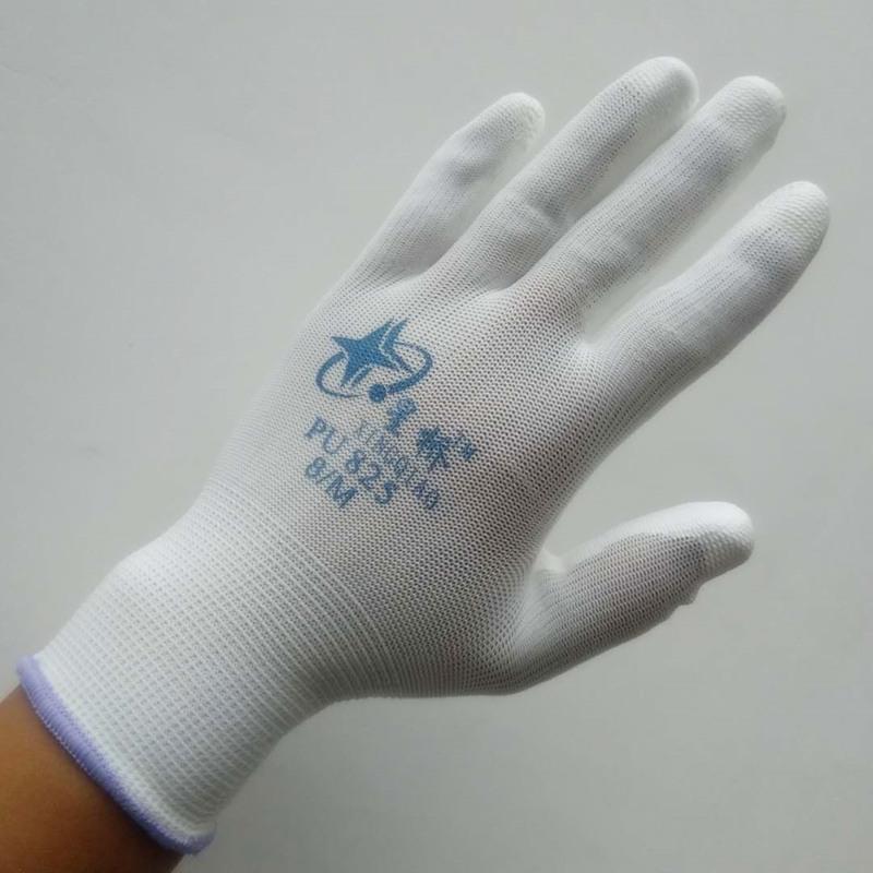 星桥pu825(白色)12双 s 星宇手套劳保星宇pu508耐磨透气防静电劳动薄