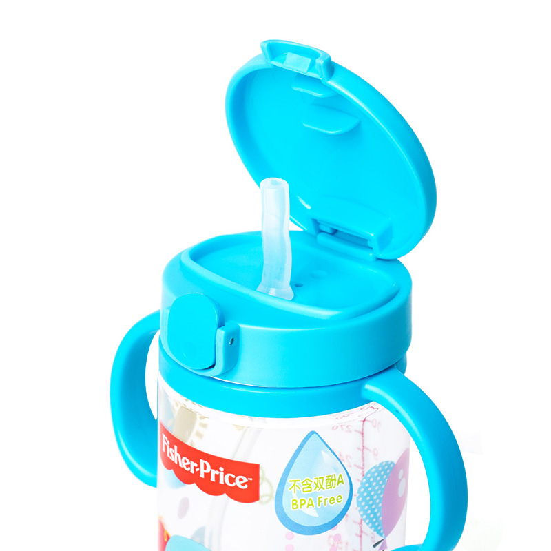 费雪牌(FISHER-PRICE) 母婴幼儿童学饮杯带手柄 FP-8027B 蓝色 适用年龄：12个月以上