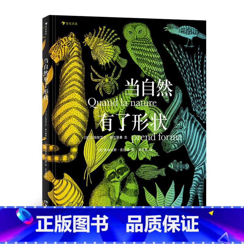 后浪正版 当自然有了形状 插图几何形状动物植物自然分类图鉴儿童科普百科书籍 【正版】 当自然有了形状 插图几何形状动物植