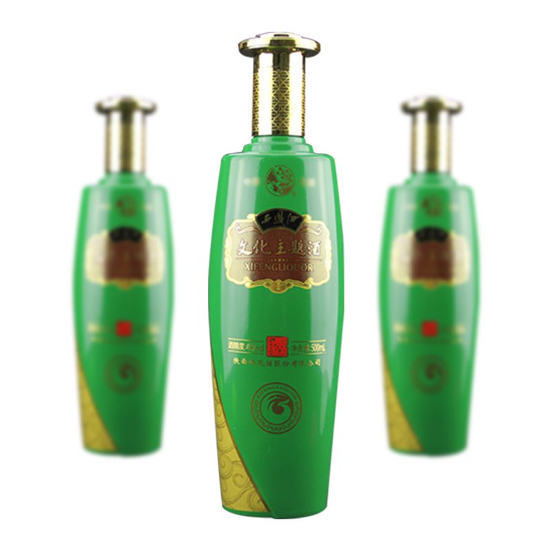 陕西西凤酒文化主题酒绿45度绵柔凤香型送礼500ml*6瓶整箱宴请酒