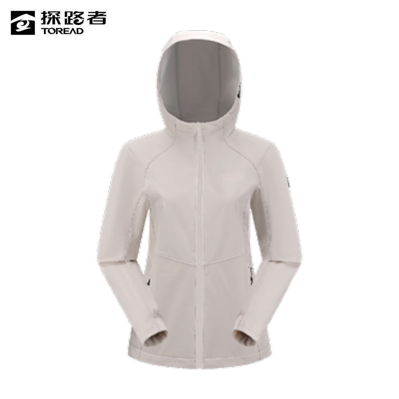 探路者 女式连帽软壳外套 TAEEAM82008/件高清大图