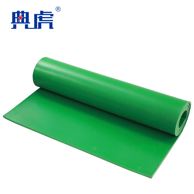 典虎 绝缘垫 绿色平面5mm*1.2m*5m 10kv 卷高清大图