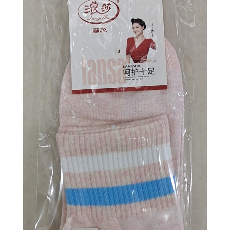 浪莎%棉休闲女袜(颜色随机)(ZGYD)