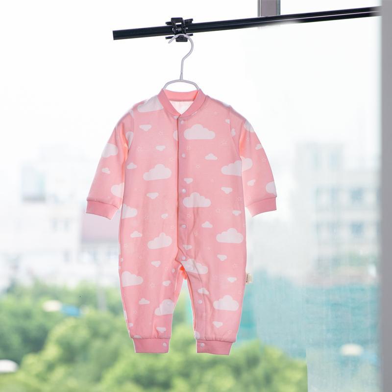 婴儿连体衣春秋纯棉薄款长袖衣服女男宝宝睡衣哈衣空服秋季