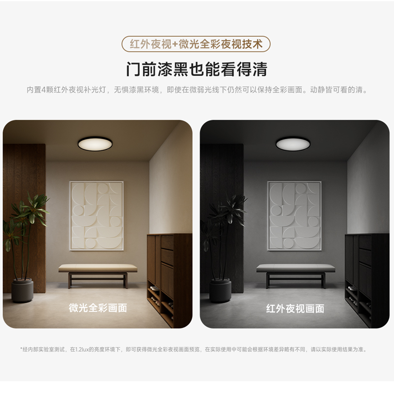 小米智能门锁G300(猫眼款)全自动指纹家用防盗门锁高清大图