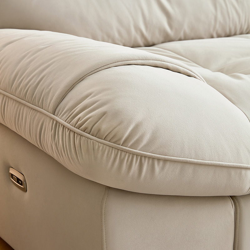 全友家居现代简约奶油风布艺沙发客厅2024新款云朵电动沙发高清大图