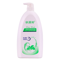 依漫婷薄荷冰爽健康沐浴露1L新旧包装随机发货清洁舒缓 紧致控油 成人美体护理沐浴液 各种肤质适用(带泵)