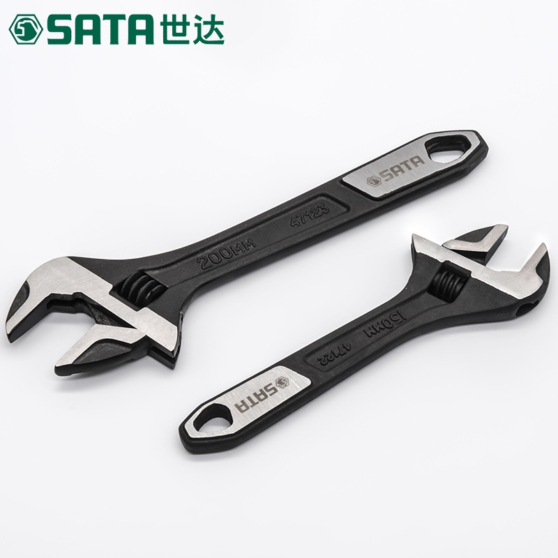 世达(SATA)活动扳手6寸小活口扳手套装8寸10寸12寸大开口活扳手工具
