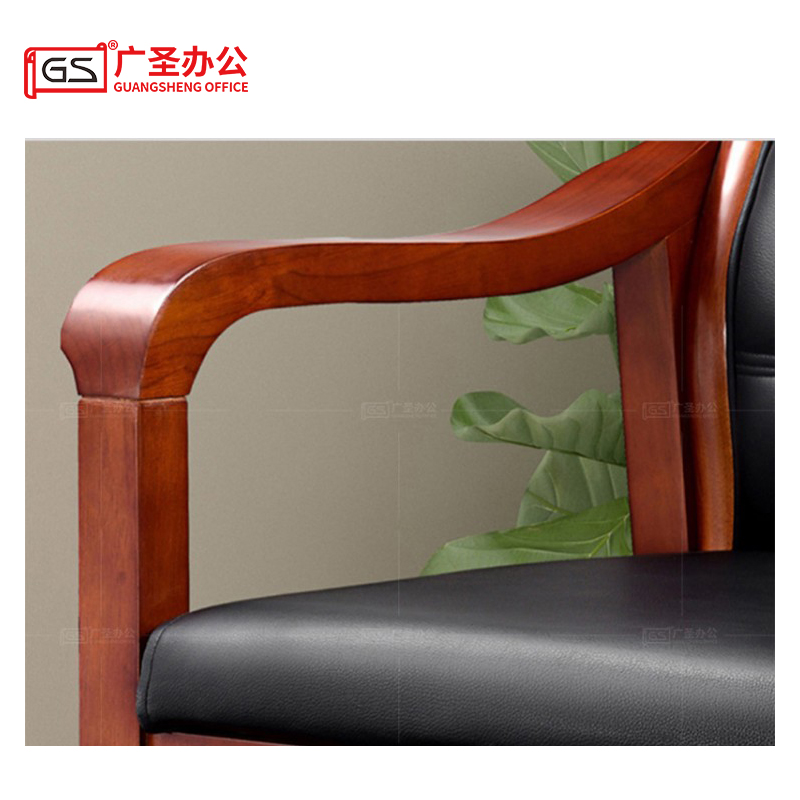GS广圣办公椅实木会议椅 Y060 张高清大图