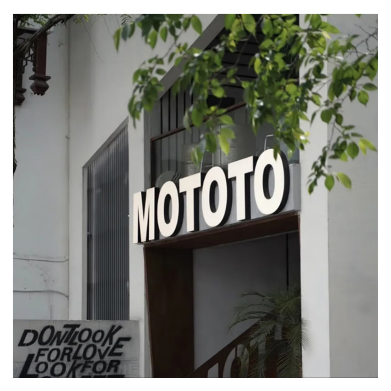 晋寻烤漆发光字标识立体字斜面字0.6*0.6m/个高清大图