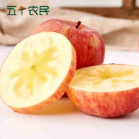 [五个农民]新疆阿克苏冰糖心苹果当季新鲜水果中果5斤装单果75-80mm 由于疫情原因,快递停发,商品暂时下架