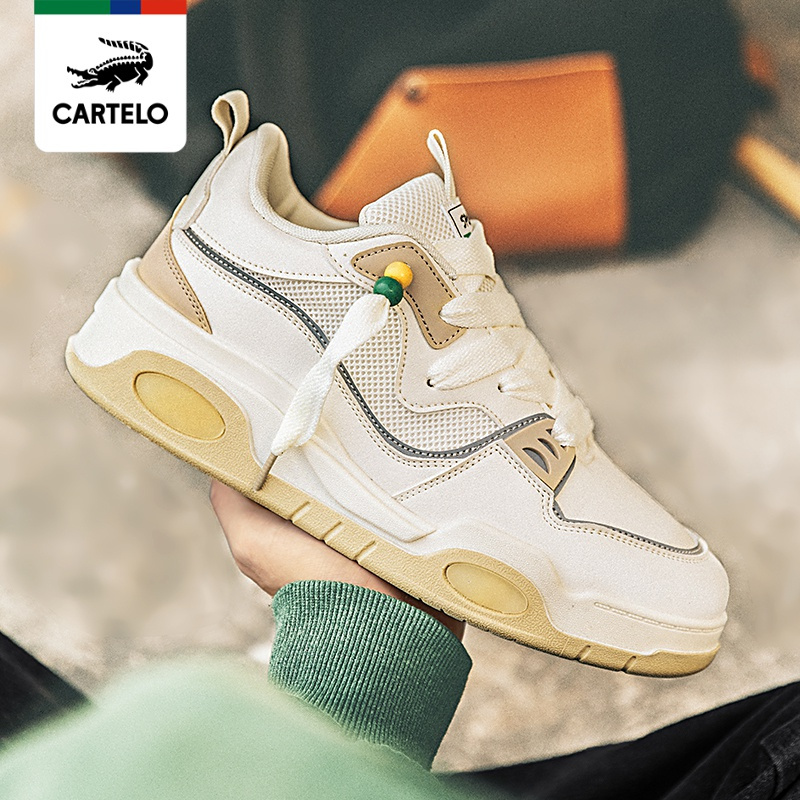 线下专柜同款卡帝乐鳄鱼cartelo新款男鞋板鞋潮流老爹鞋男士时尚运动