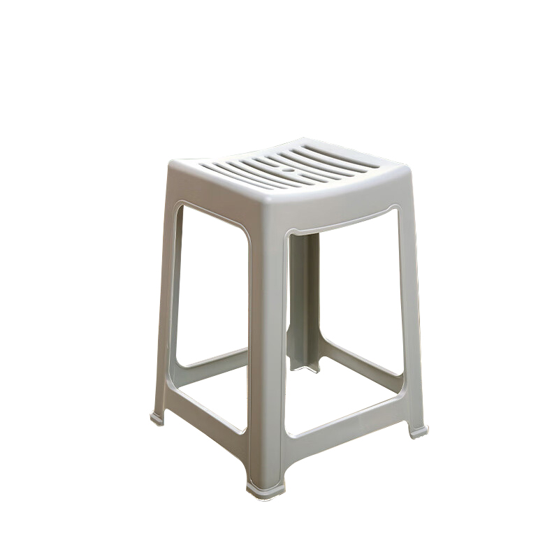 禧天龙(Citylong) D-2022塑料凳 冰河灰3个装 家用休闲椅子加厚防滑凳高清大图