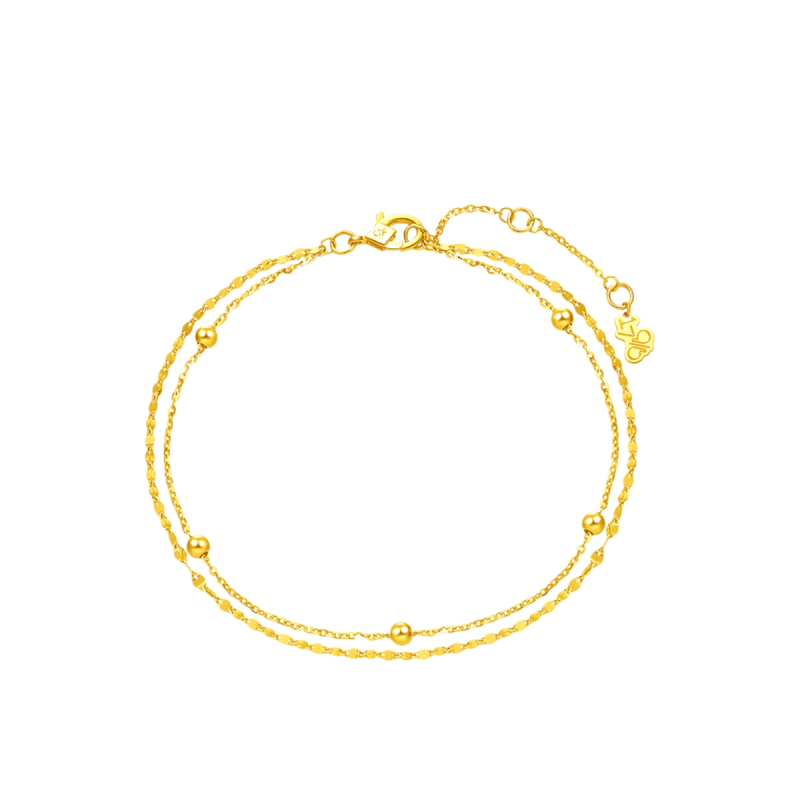 周大福17916系列简约几何22K金手链E126130精品