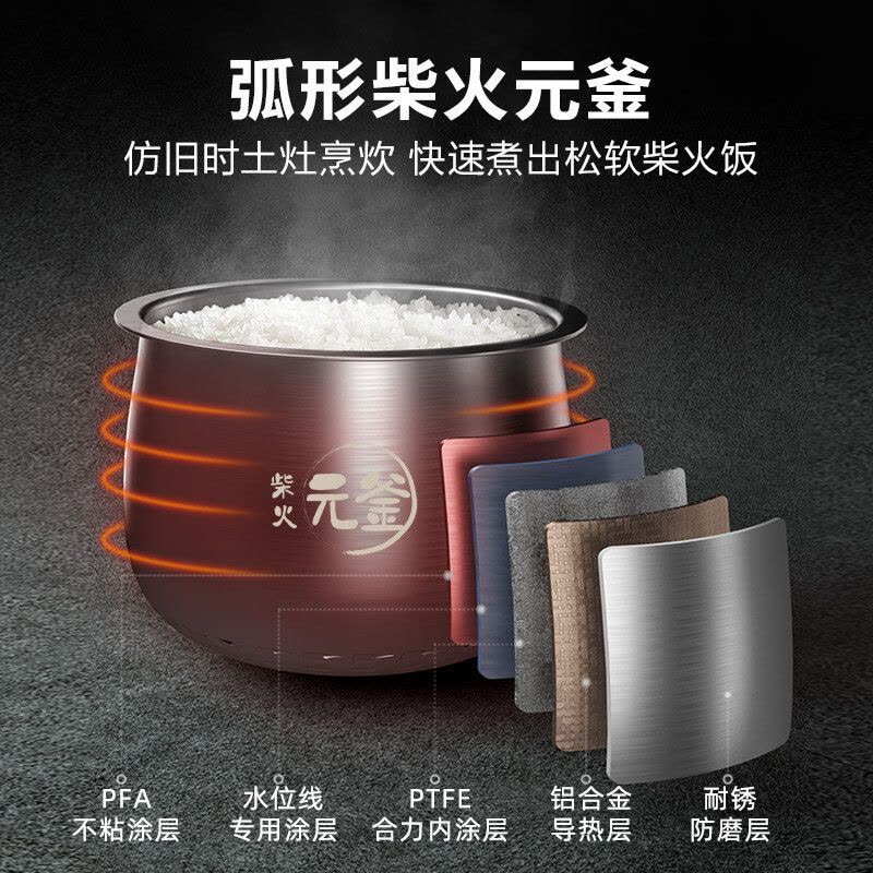 小熊(Bear)电饭煲 电饭锅家用小2人智能预约多功能1-2人迷你煲汤米饭锅1.6升 DFB-B16C1不带蒸笼]图片