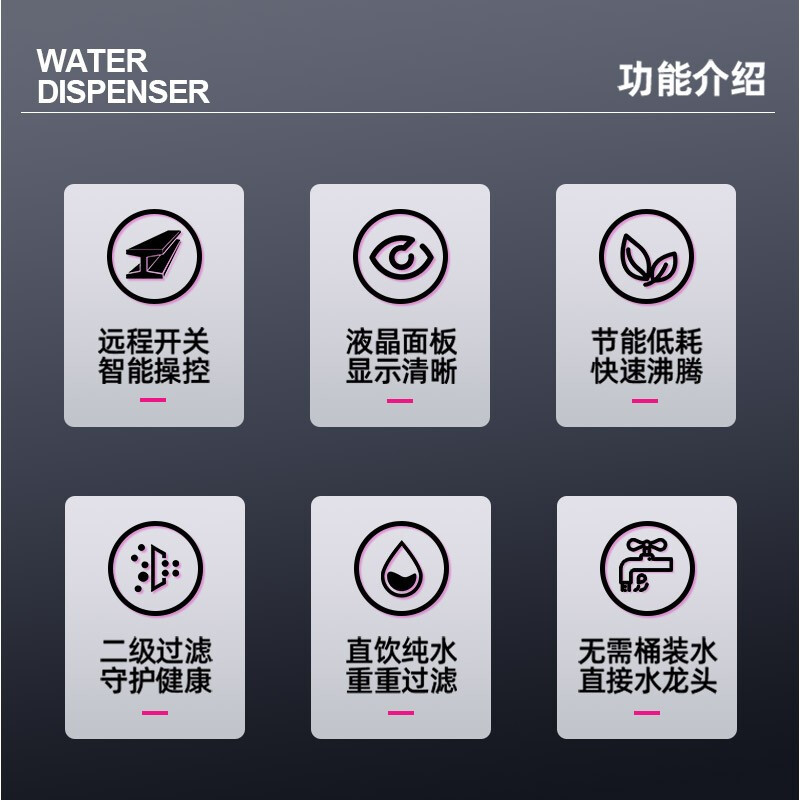乐创 (lecon)直饮水机 商用学校烧水机 学校用开水器 不锈钢直饮机商用净水器 LC-J-ZY01