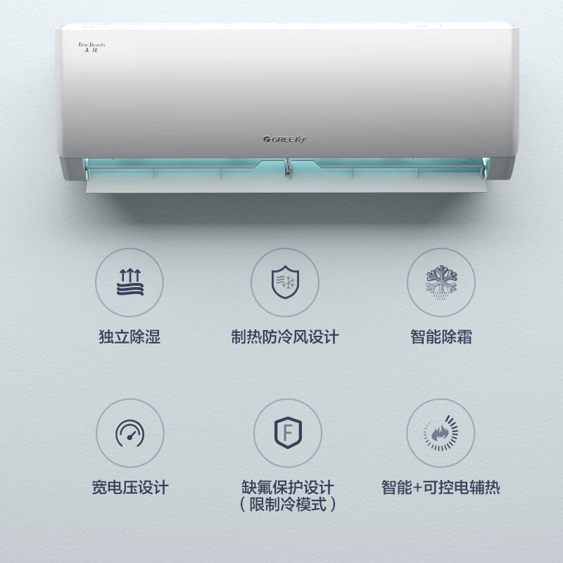 格力(GREE)1.5匹 天仪 新一级能效 变频 壁挂式卧室空调挂机 KFR-35GW/(35504)FNhAa-B1高清大图