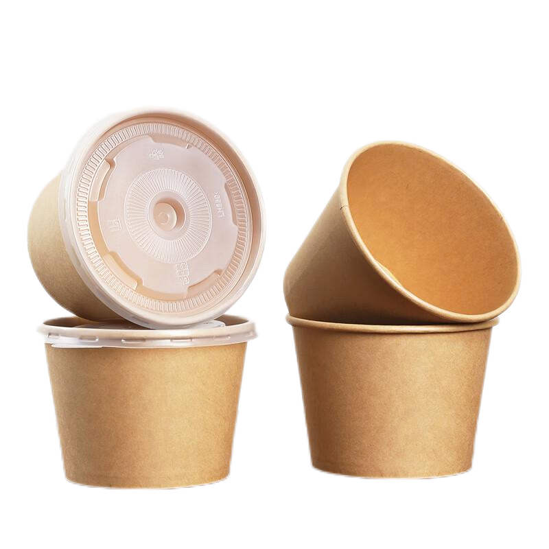 芳草地 3G6004 一次性竹纤维纸碗带盖 1000ML*50套/箱 (单位:箱)