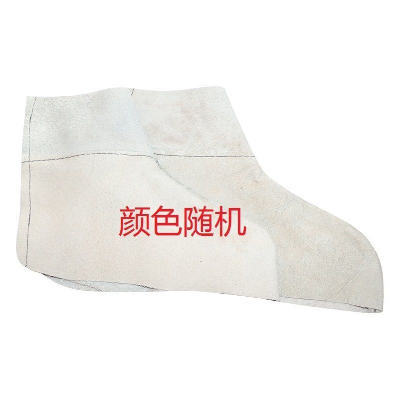 纯牛皮特惠短款系带 电焊护脚 牛皮护腿脚盖鞋套隔热防烫焊工焊接耐磨脚套防护用品