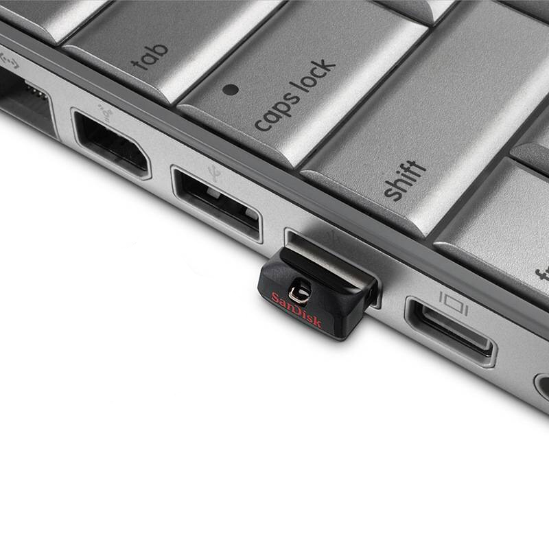 [免邮]闪迪(SanDisk) 16GB U盘 酷豆CZ33 USB2.0 迷你车载黑色优盘