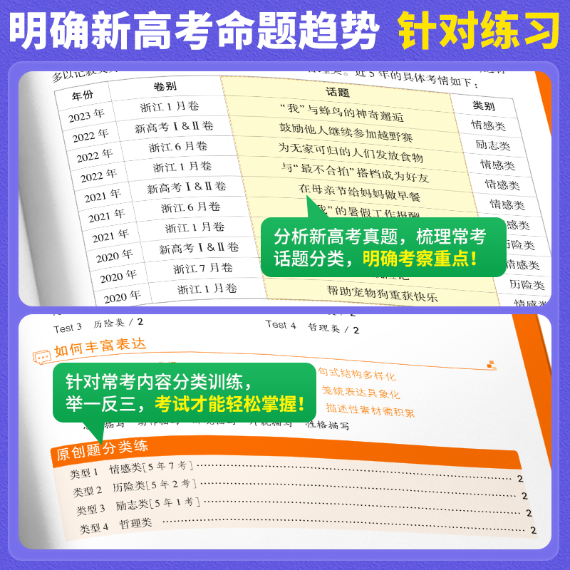 [英语满分作文]❤积累好词句 [正版]2024高中英语作文读后续写高中英语写作新高考英语作文新题型应用文英语满分作文高分高清大图