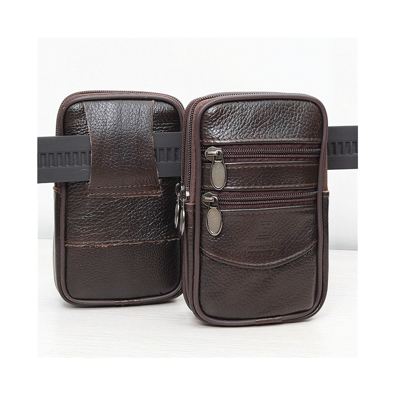 挂腰男手机包穿皮带腰包跨挎腰钱包老年人手机袋套6寸7寸智能机包|[5.
