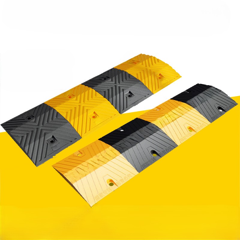 君绘减速带 橡胶减速带 斜坡缓冲带 汽车限速缓冲带 100*35*4cm