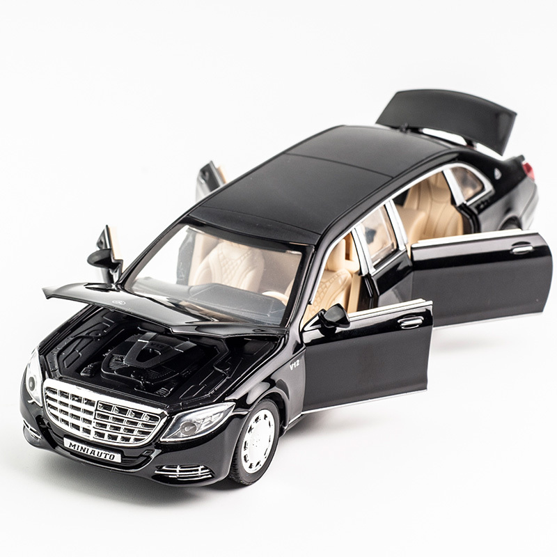 奔驰迈巴赫s650合金车模儿童玩具小汽车六开版仿真汽车模型