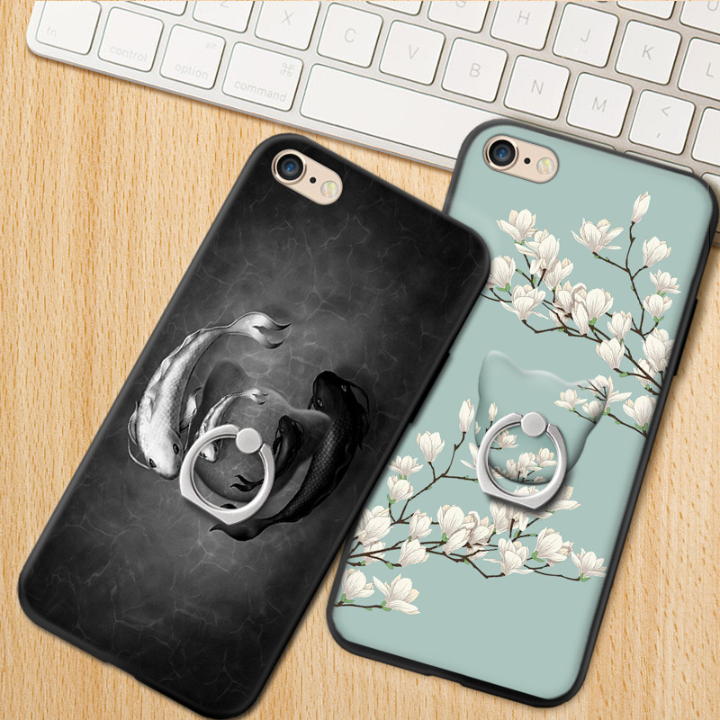 苹果6手机壳iphone6s女款潮硅胶i6plus男6p全包防摔6splus保护套