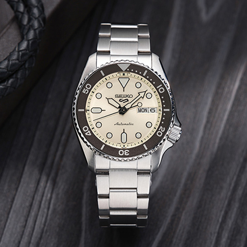 SEIKO精工5号手表男女款中性风运动机械腕表SRPK31K1高清大图