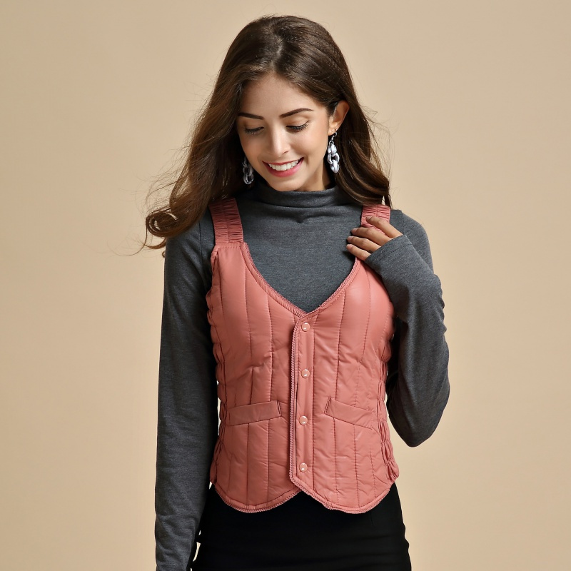 丹露莎新款女士棉马甲棉短款秋冬背心女款冬季保暖内胆视频