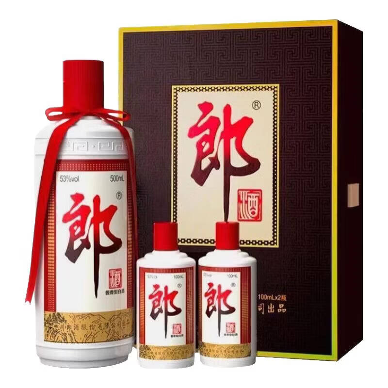 郎牌郎 子母郎礼盒装 500ml+100ml*2瓶 酱香型 53度高清大图