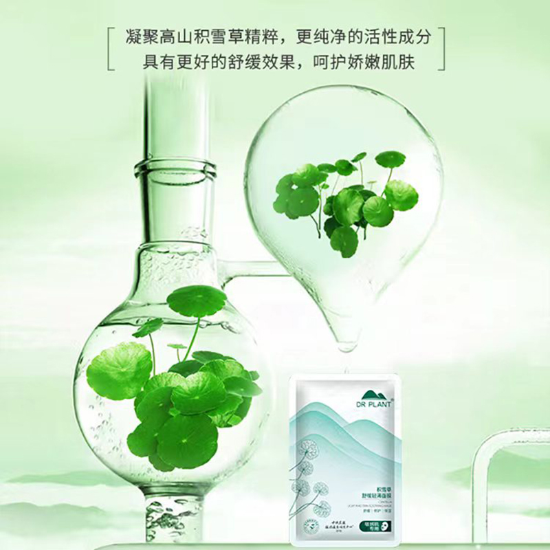 DR PLANT 积雪草舒缓轻薄面膜A25ml*30片(单位:盒)高清大图