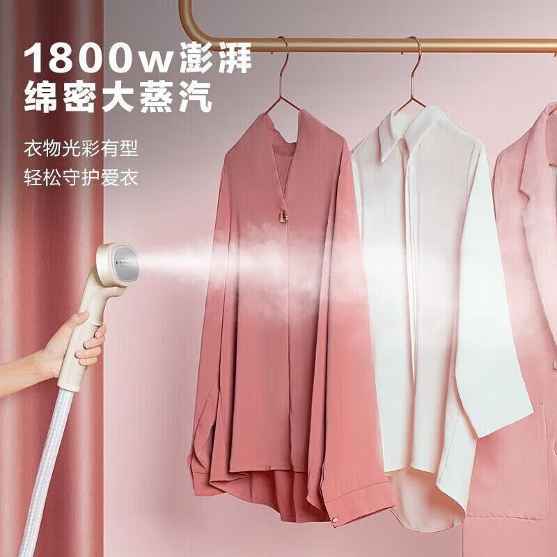 立式家用蒸汽熨斗熨烫机手持熨衣服神器服装店专用 [单杆+熨衣板]EGU-201B高清大图