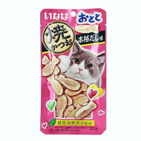 伊纳宝妙好猫零食烤鸡肉卷宠物猫咪磨牙零食冻干猫粮 鱼鲜汤味30g 8袋