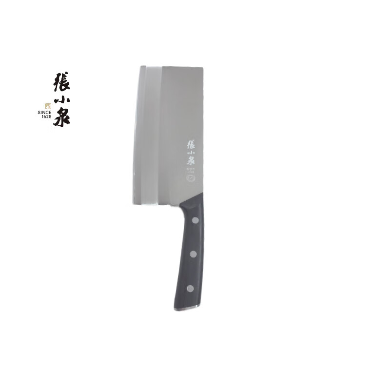 张小泉正品锋竹斩切刀前切后斩拉丝刃口重竹木手柄 D13081200高清大图