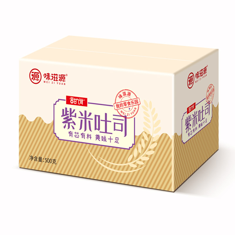 味滋源 紫米吐司夹心面包500g