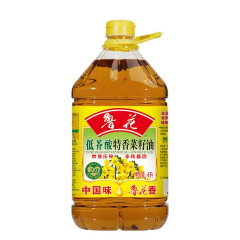鲁花 低芥酸特香菜籽油4L食用油菜油 非转基因 物理压榨